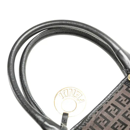 Fendi Zucchino Canvas Chef Front Pocket Shopping Tote