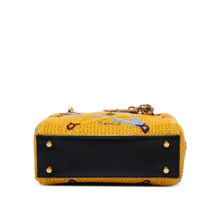 Dior Mini Embroidered Canvas Swords Lady