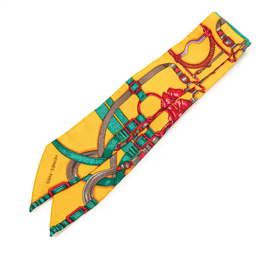 Hermès Grand Manege Silk Twilly Scarf