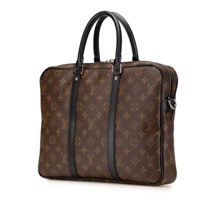 Louis Vuitton Monogram Macassar Porte Documents Voyage