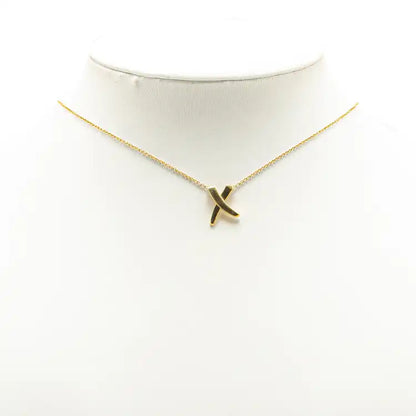 Tiffany Paloma Picasso 18K Yellow Gold Paloma's Graffiti X Pendant Necklace