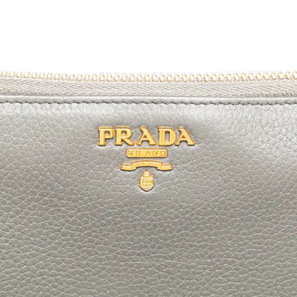 Prada Vitello Daino Zip Around Long Wallet