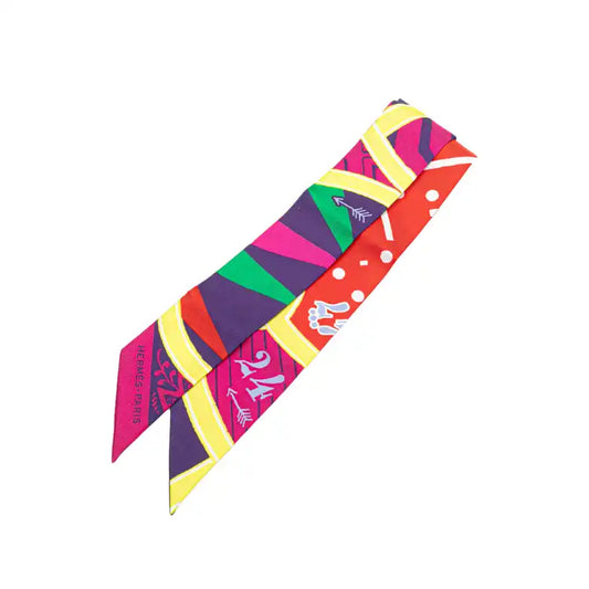 Hermès Jeu de Soie Uniforme Twilly Scarf