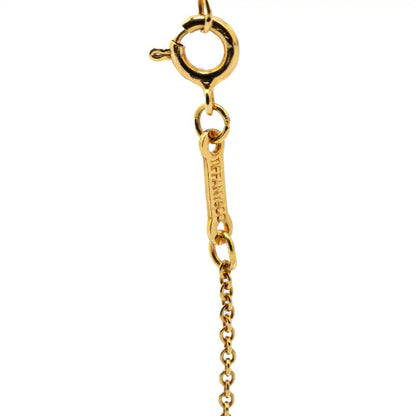 Tiffany Elsa Peretti 18K Yellow Gold Open Teardrop Pendant Necklace