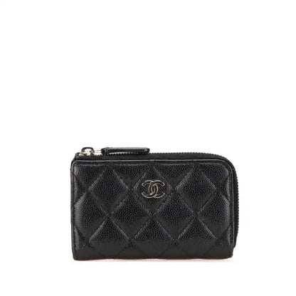 Chanel Quilted Caviar Classic Zipped Key Holder