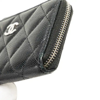 Chanel Quilted Caviar Classic Zipped Key Holder