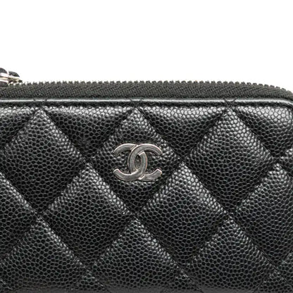 Chanel Quilted Caviar Classic Zipped Key Holder