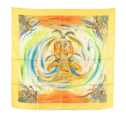 Hermès Les Perles de Turkana Silk Scarf