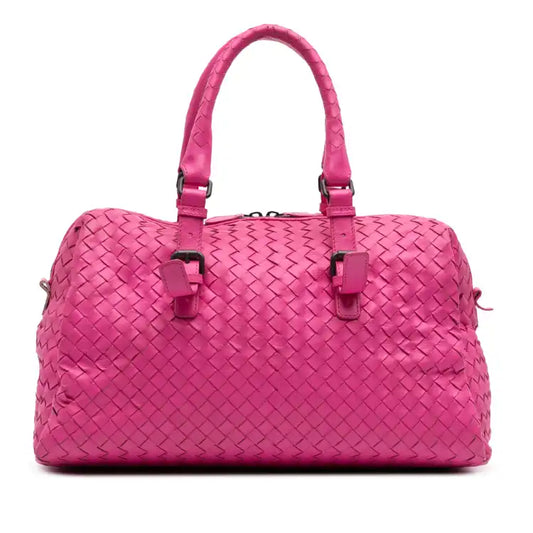 Bottega Veneta Nappa Intrecciato Boston Bag