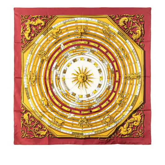 Hermès Astrologie Dies et Hore Silk Scarf 90