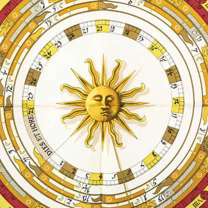 Hermès Astrologie Dies et Hore Silk Scarf 90