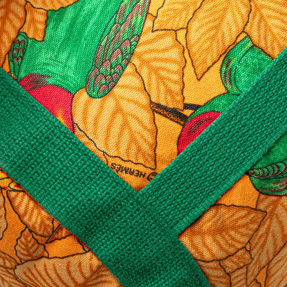 Hermès Toile Les Perroquets Bucket Bag
