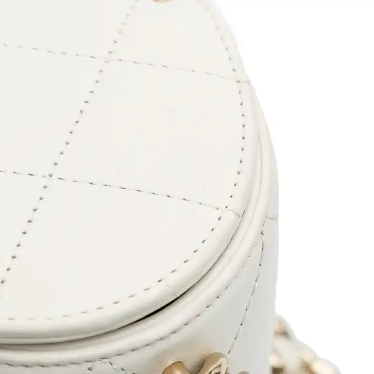 Chanel CC Lambskin Elegant Chain Vanity Case