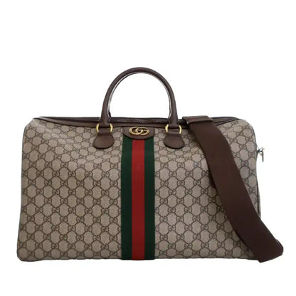 Gucci Medium GG Supreme Ophidia Carry-on Duffle Bag