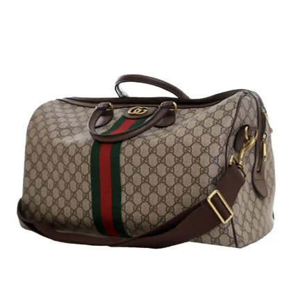 Gucci Medium GG Supreme Ophidia Carry-on Duffle Bag