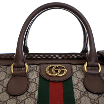 Gucci Medium GG Supreme Ophidia Carry-on Duffle Bag
