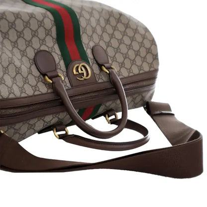 Gucci Medium GG Supreme Ophidia Carry-on Duffle Bag