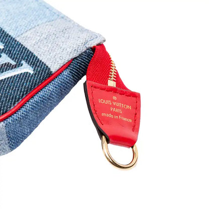 Louis Vuitton Micro Monogram Denim Patchwork Pochette Accessoires