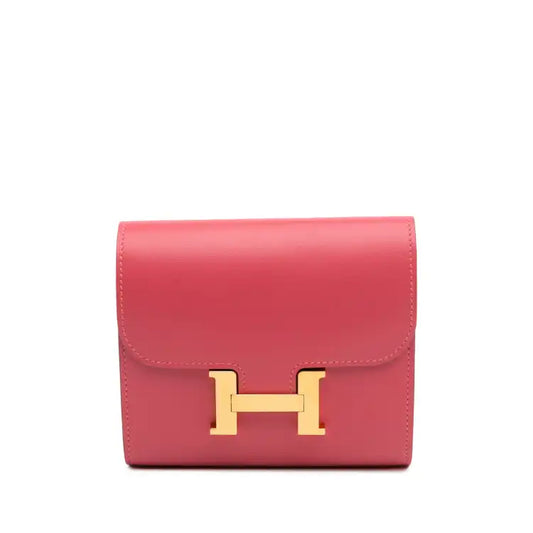 Hermès Tadelakt Constance Compact Wallet