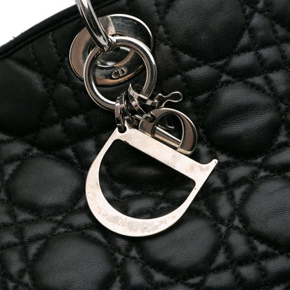 Lady Dior Lambskin Cannage Soft Shopping Tote