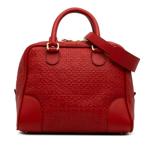 LOEWE Anagram Embossed Leather Amazona 75