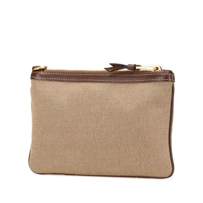 Prada Canvas Logo Pouch