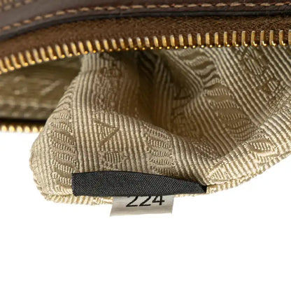 Prada Canvas Logo Pouch