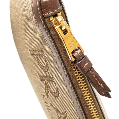 Prada Canvas Logo Pouch