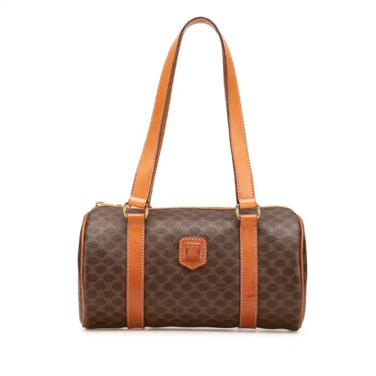 Celine Macadam Coated Canvas Boston Bag