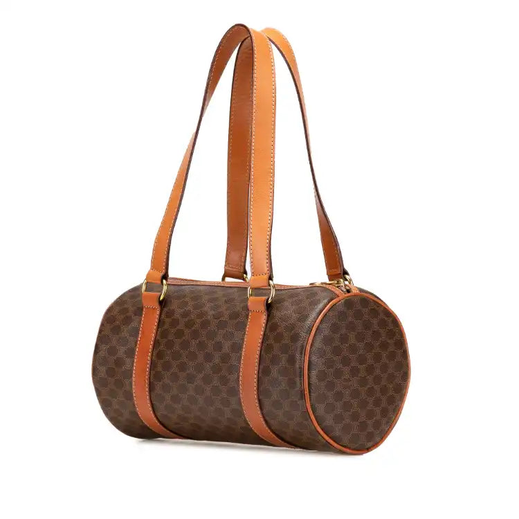 Celine Macadam Coated Canvas Boston Bag