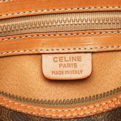 Celine Macadam Coated Canvas Boston Bag