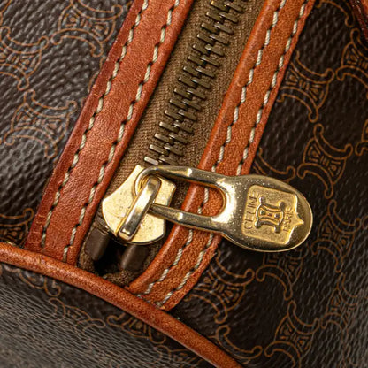 Celine Macadam Coated Canvas Boston Bag