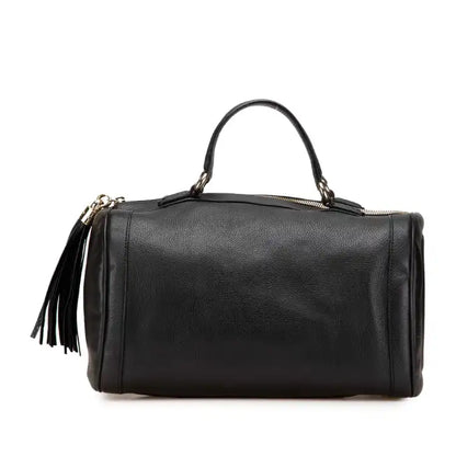 Gucci Medium Pebbled Calfskin Soho Boston Bag