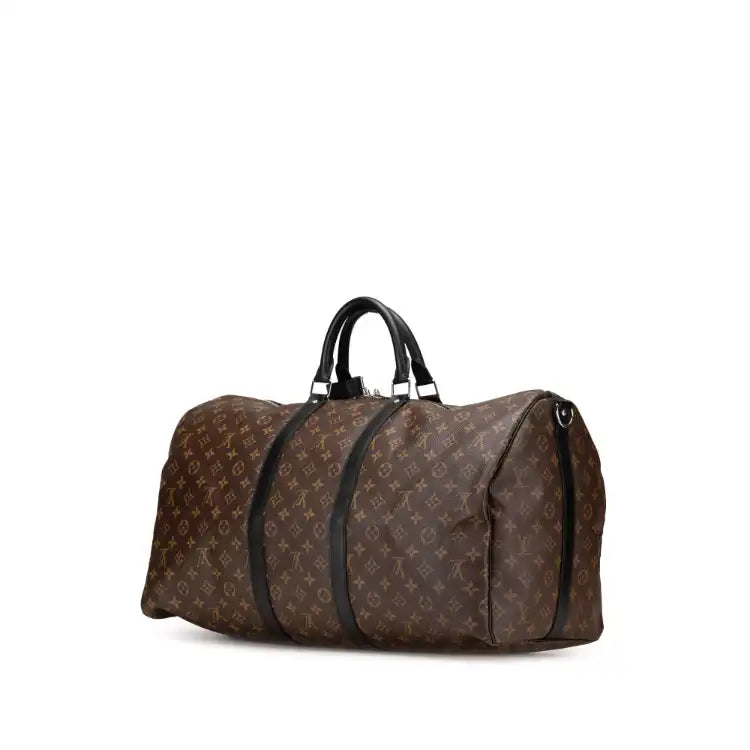 Louis Vuitton Monogram Macassar Keepall Bandouliere 55