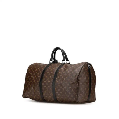 Louis Vuitton Monogram Macassar Keepall Bandouliere 55