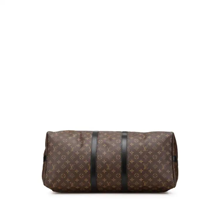 Louis Vuitton Monogram Macassar Keepall Bandouliere 55