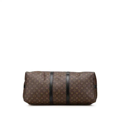 Louis Vuitton Monogram Macassar Keepall Bandouliere 55