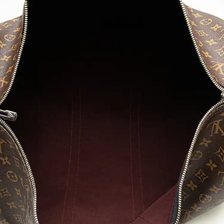 Louis Vuitton Monogram Macassar Keepall Bandouliere 55