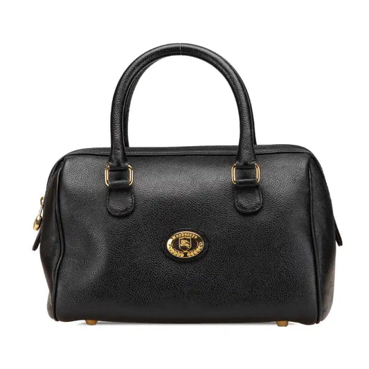 Burberry Leather Boston Bag