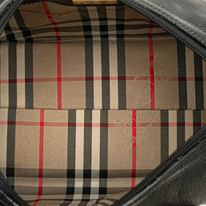 Burberry Leather Boston Bag