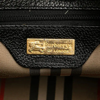 Burberry Leather Boston Bag