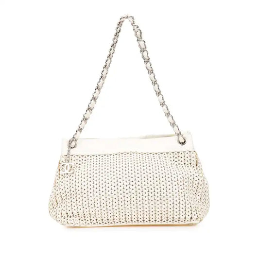 Chanel CC Woven Caviar Shoulder Bag