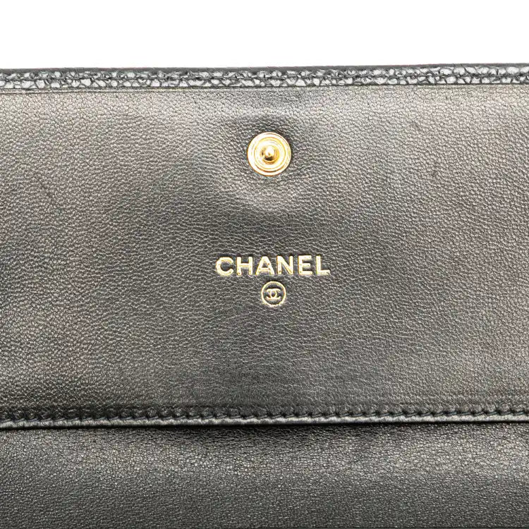 Chanel CC Caviar Trifold Wallet