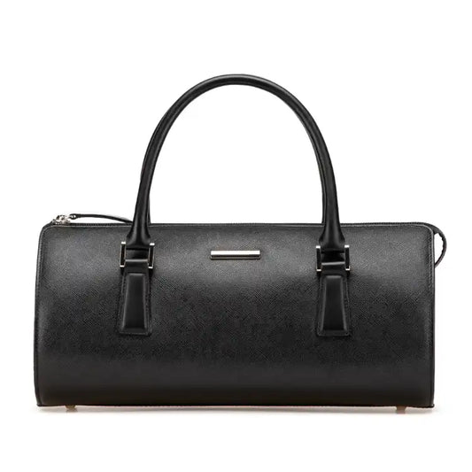 Burberry Leather Boston Bag