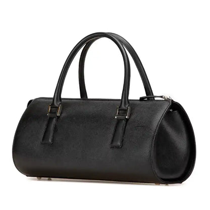 Burberry Leather Boston Bag