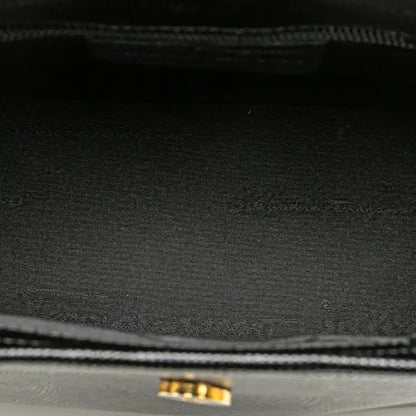 Ferragamo Embossed Lizard Leather Vara Bow Handbag