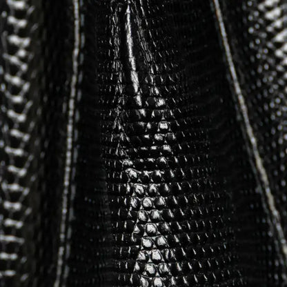 Ferragamo Embossed Lizard Leather Vara Bow Handbag
