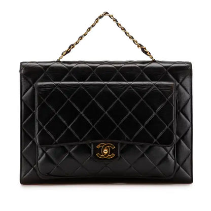 Chanel CC Quilted Lambskin Double Sided Flap