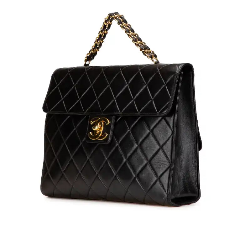 Chanel CC Quilted Lambskin Double Sided Flap