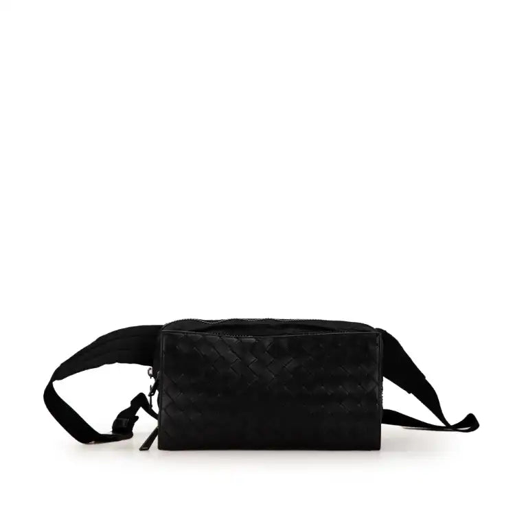 Bottega Veneta Nylon and Calfskin Intrecciato Belt Bag